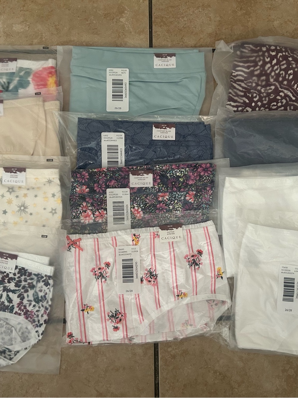 NWT Cacique Assorted Women's Cotton Hipster Panties
